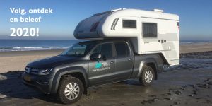 Special Camper op strand in Zeeland